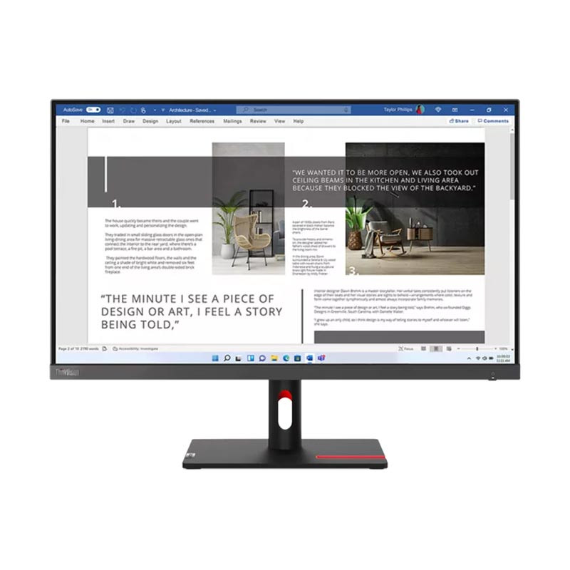 Монитор Lenovo ThinkVision S27i-30 27 (63DFKAT4EU)